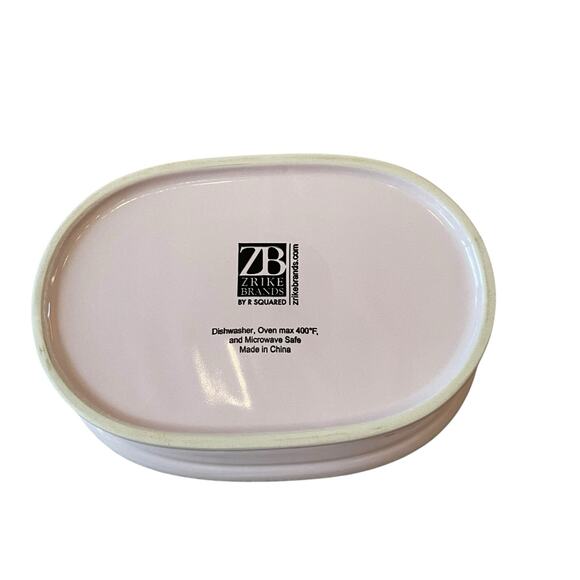 Zrike Brands Easter Bunny Rabbit Lidded Casserole Dish Pink Ceramic NEW - Picture 8 of 13